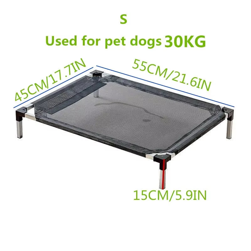 Dog Bed Elevated Bed for Dogs Folding Pet Camping Bed Cat House High Dog Hammock Removable Washable Cat Dog Bed for Kennel Puppy