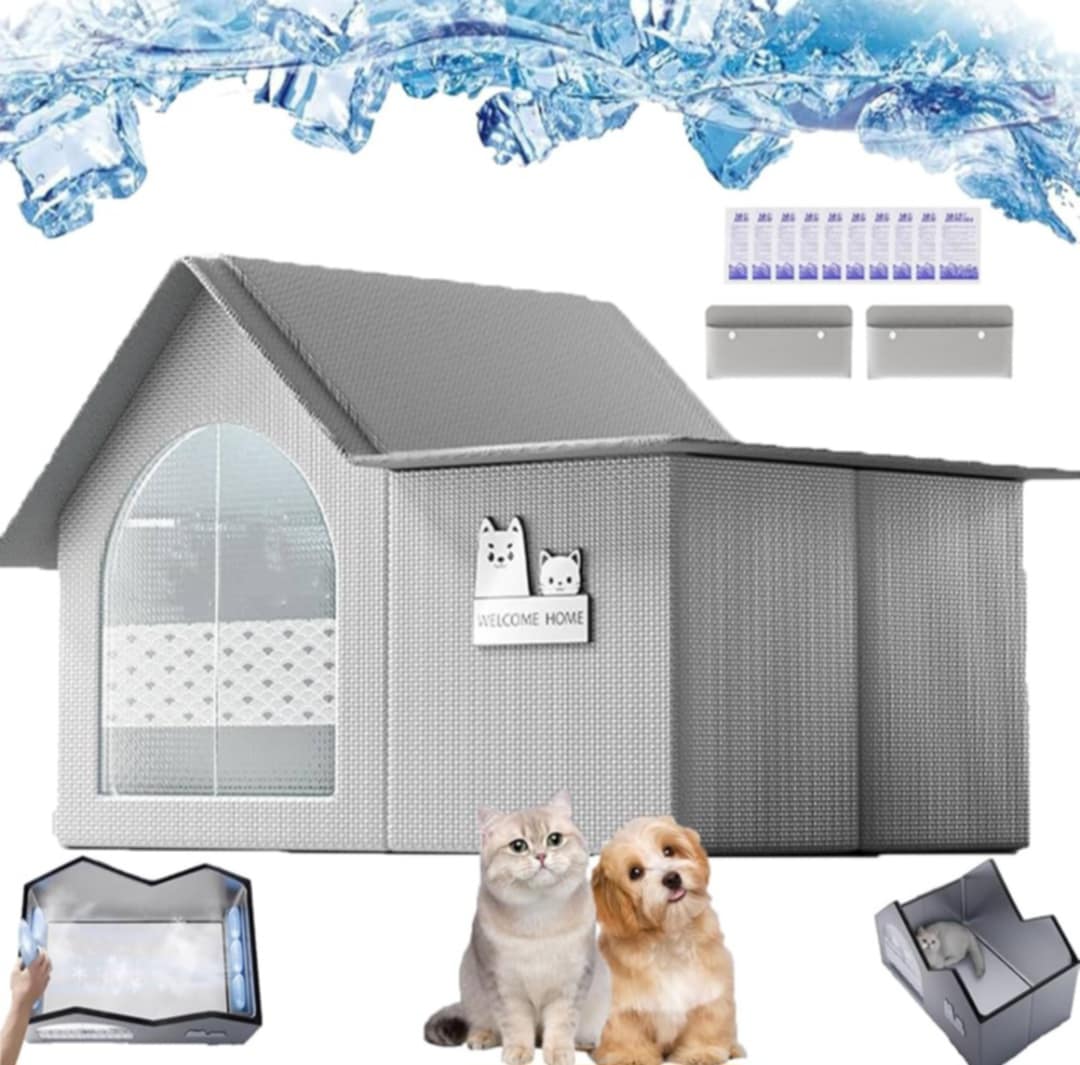 ❄️ Cool House for Cat & Dog 🐱🐶 – Summer and 4 Seasons Comfort Nest