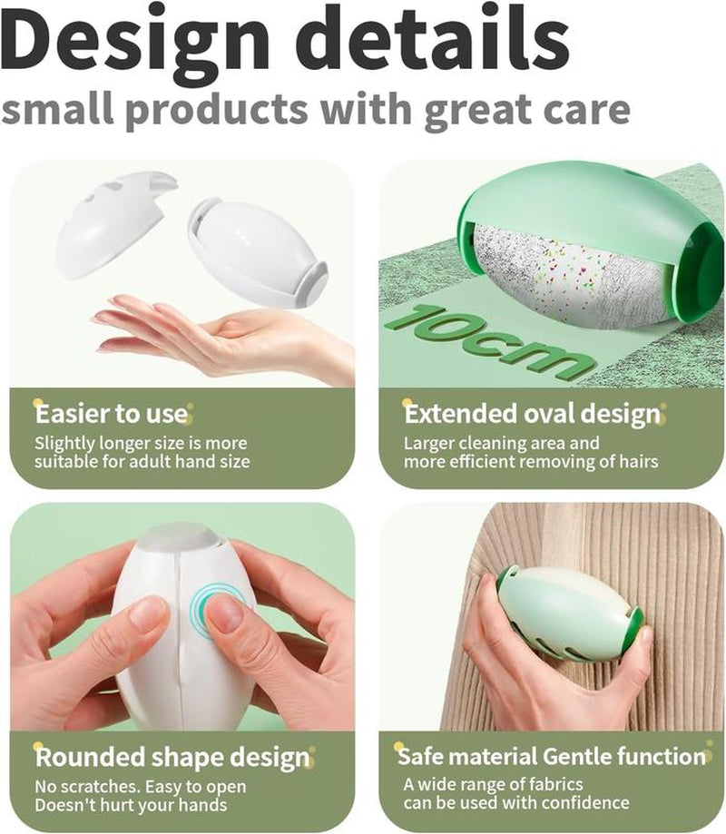 Washable Reusable Gel Lint Roller for Pet Hair,Portable Mini Dog Cat Pet Hair Remover for Clothes,Laundries ,Dust Fuzz Fur -Sticky Cleaner- Small Travel Animal Fur Removal Tool