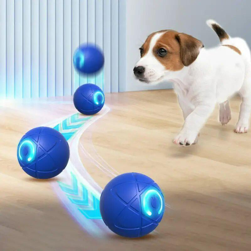 Interactive Gravity Bounce Dog Toy, Durable Chew Ball with Auto Tease, Rechargeable Lithium Polymer Battery, Dog Self-Entertainment Motorized Pet Toys, Dog Accessories, Dog Stuff