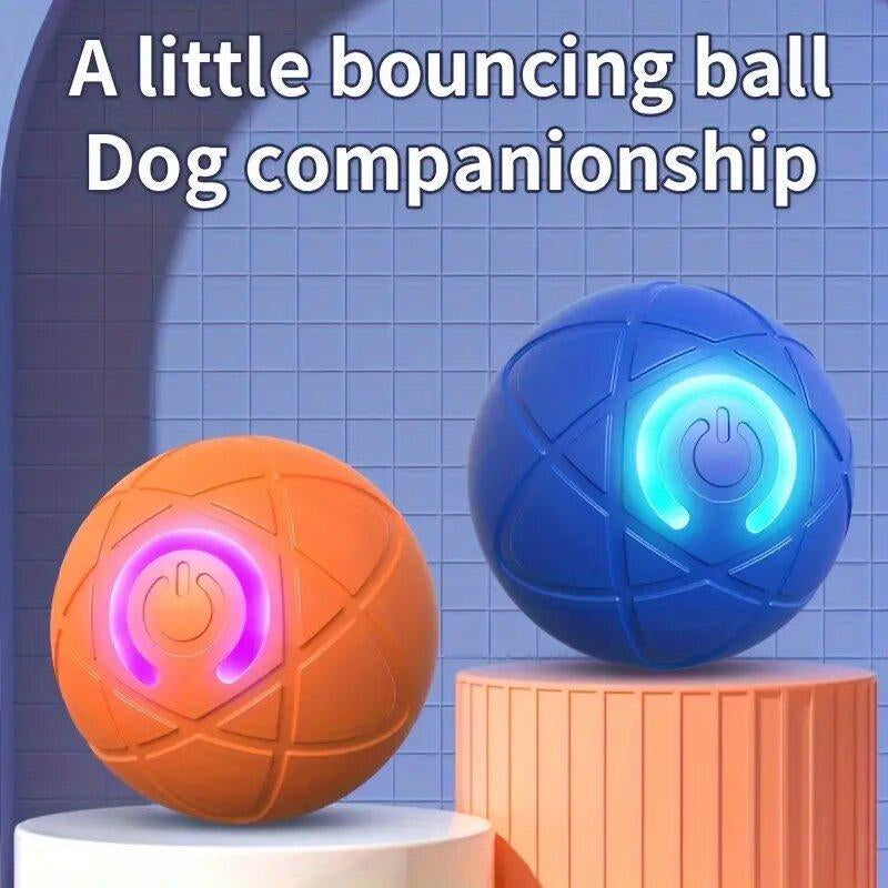 Interactive Gravity Bounce Dog Toy, Durable Chew Ball with Auto Tease, Rechargeable Lithium Polymer Battery, Dog Self-Entertainment Motorized Pet Toys, Dog Accessories, Dog Stuff