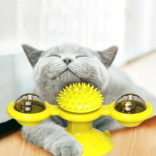 Interactive Catnip Windmill Toy – Spark Your Cat’s Playful Instincts!