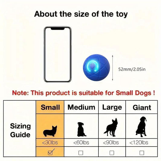 Interactive Gravity Bounce Dog Toy, Durable Chew Ball with Auto Tease, Rechargeable Lithium Polymer Battery, Dog Self-Entertainment Motorized Pet Toys, Dog Accessories, Dog Stuff