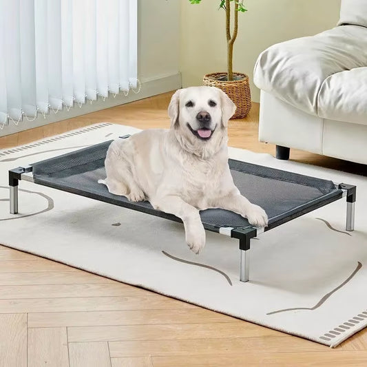 Dog Bed Elevated Bed for Dogs Folding Pet Camping Bed Cat House High Dog Hammock Removable Washable Cat Dog Bed for Kennel Puppy