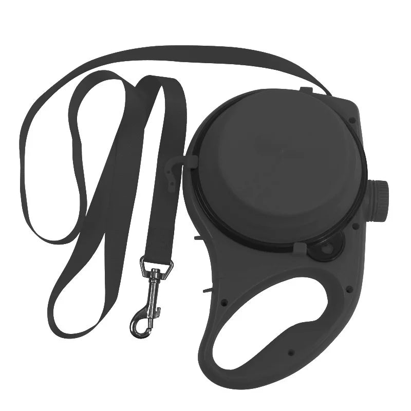 Three-In-One Outdoor Portable Multi-Functional Pet Leash,Wear-Resistant Comes with a Water Bottle,Three-Color Optional Pet Leash