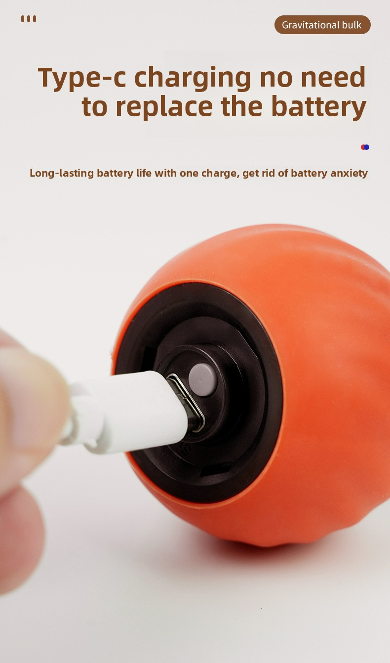 Cats Interactive Ball Toys, Automatic Rolling Ball with Faux Tail,Usb Rechargeable Smartelectric Pet Toy for Teaser and Training