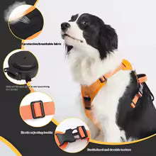 🐕✨ Revolutionary Dog Harness with Built-in Retractable Leash – Walk Freely, Stay in Control!