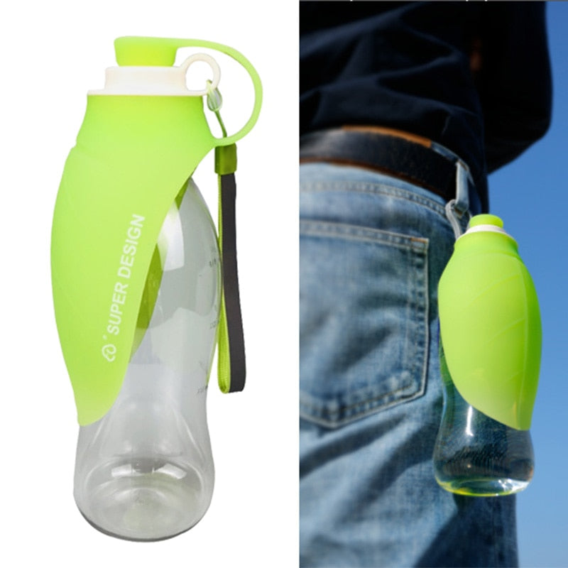 🐾 OUZEY Dog Water Bottle – Portable & Foldable Pet Hydration for Walks 🐶💧