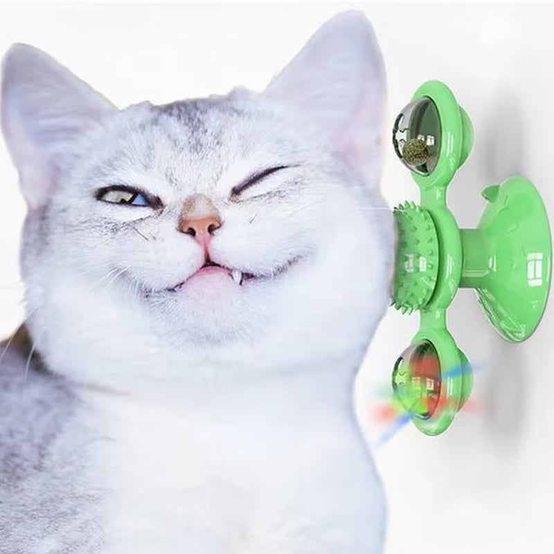 Interactive Catnip Windmill Toy – Spark Your Cat’s Playful Instincts!