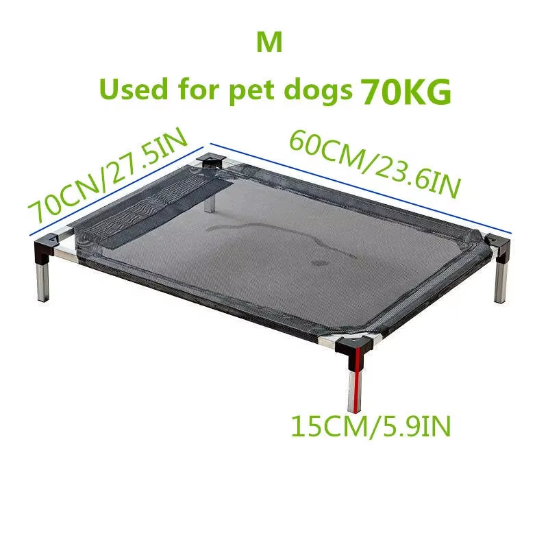 Dog Bed Elevated Bed for Dogs Folding Pet Camping Bed Cat House High Dog Hammock Removable Washable Cat Dog Bed for Kennel Puppy