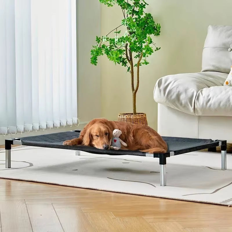 Dog Bed Elevated Bed for Dogs Folding Pet Camping Bed Cat House High Dog Hammock Removable Washable Cat Dog Bed for Kennel Puppy